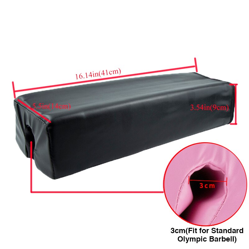 Hip Thrust Barbell Squat Pad Gym Weightlifting Training Neck Cover Shoulder Support Push Bar Protection Barbell Foam Pad: cuboid black