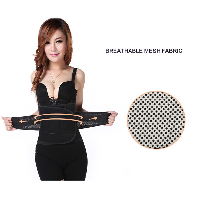 Magnetiche Terapia di auto-Riscaldamento Della Vita Della Cinghia di Supporto Della Staffa di Supporto Anteriore saluto E Bellezza Limitatrice di Pressione Trattamento Lombare Cintura