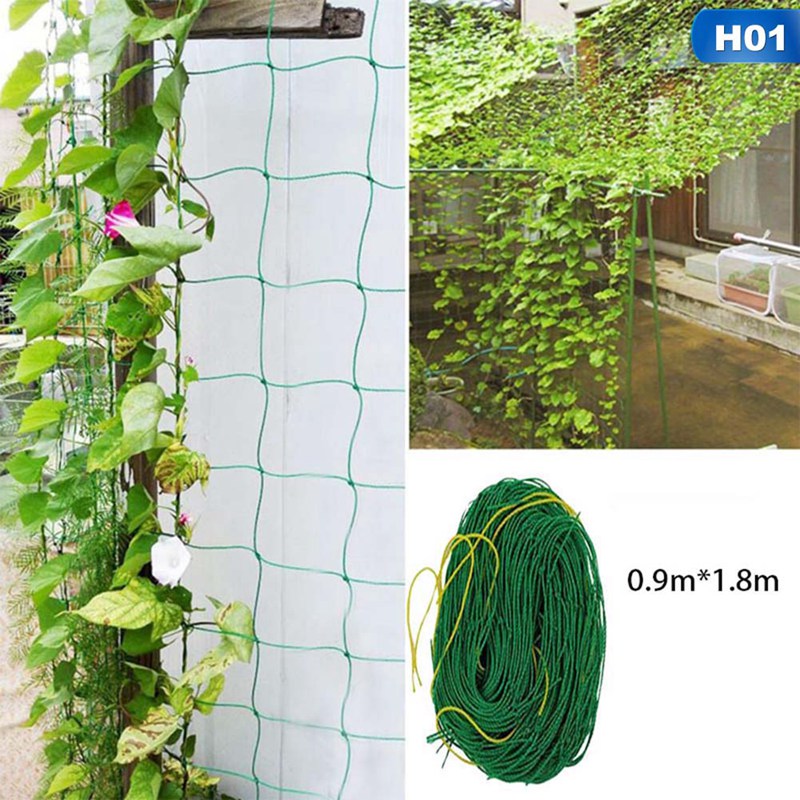 1pc haven hegn nylon netto plantevækst klatreramme hegn gitter havearbejde netto vegetabilske planter gitter haveredskaber: H01