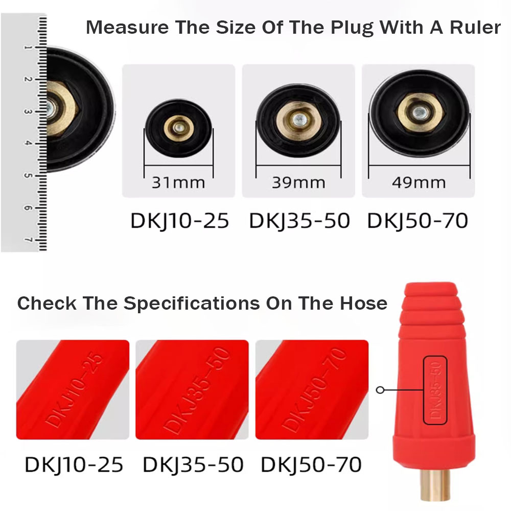Welding Machine Connector, Welding Handle Wire, Quick Plug Socket, Male And Female Argon Arc Welding Machine Accessories