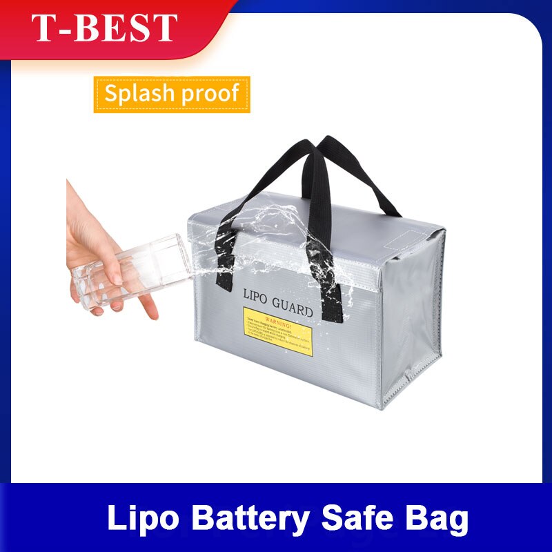 Handheld Portable Explosionproof Lipo Battery Safe Bag Guard Fireproof Fiberglass Inside Large Capacity Storage Case Pouch