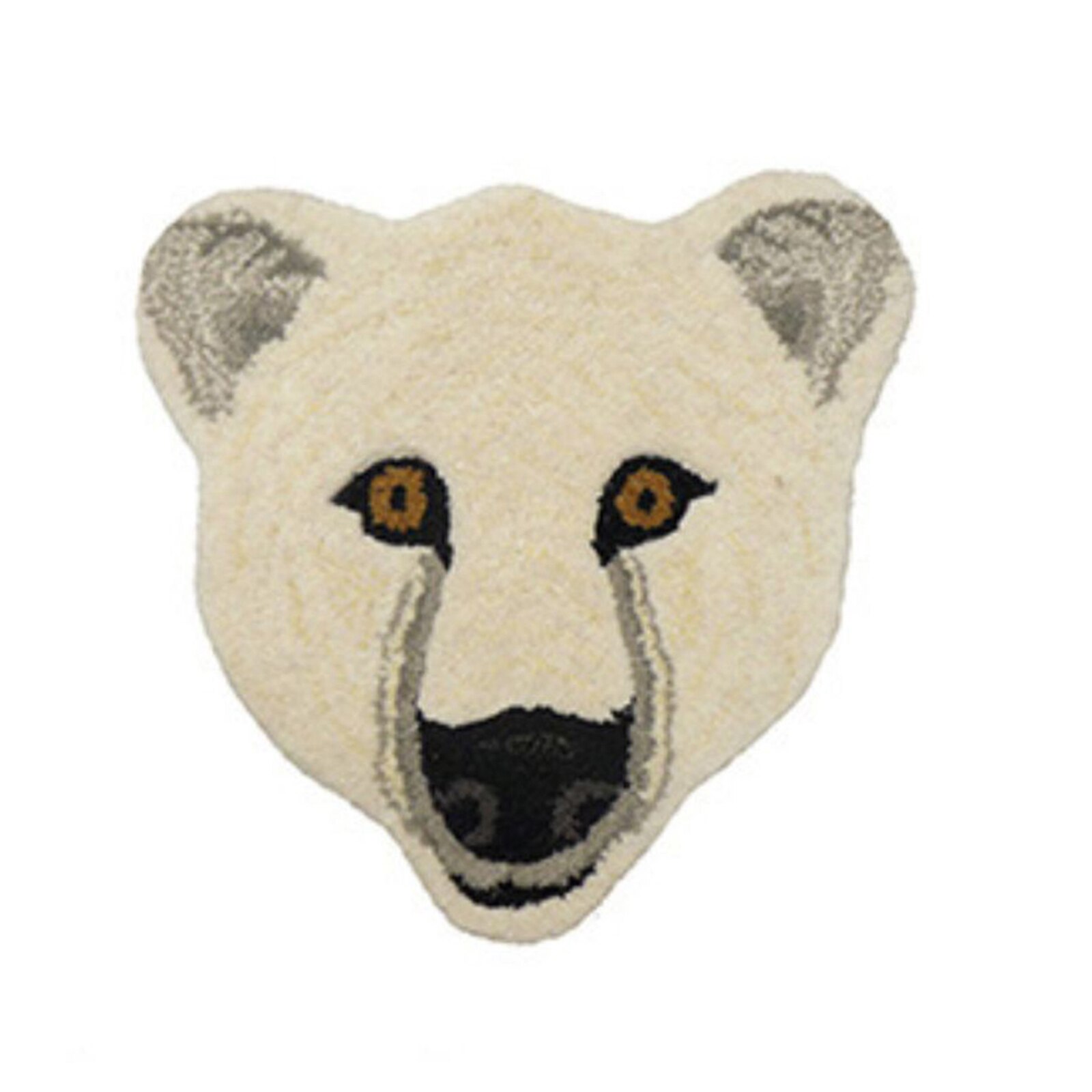Household Imitation Cashmere Seat Cushion Cartoon Tiger/Lion/Panda Shape Thickened Floor Mat for Bedroom Living Room: 7