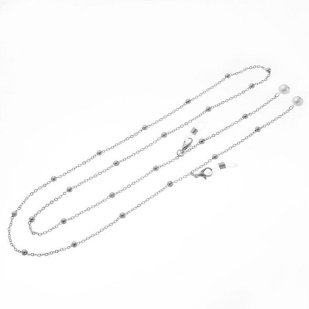 Koperen Kraal Ketting Zonnebril Glazen Ketting Mode Parel Kwastje Zonnebril Anti-Verloren Keten