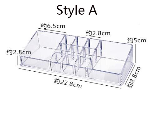 tiroir en acrylique Transparent, Portable, empilable, détachable, boîte de rangement cosmétique anti-poussière: A