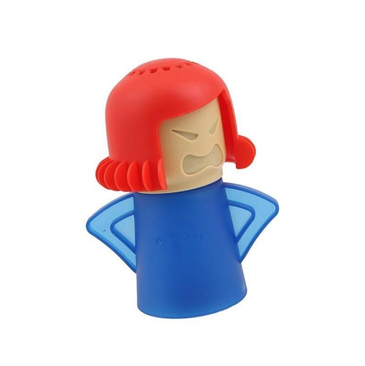 Angry Mom Mama Microwave Cleaner Easily Cleans Microwave Oven Steam Cleaner Appliances for The Kitchen Refrigerator cleaning: Blue