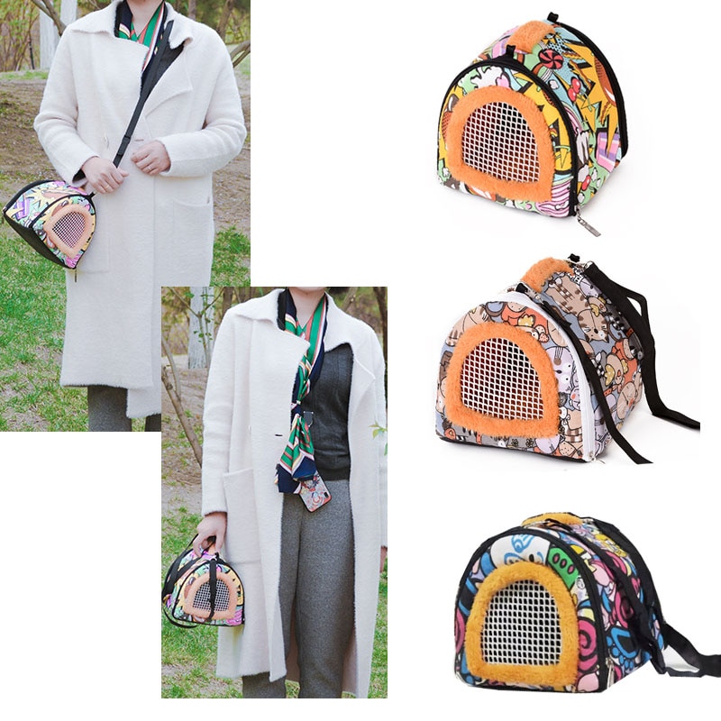 Jaula de lona de para mascotas, mochila para transportar mascotas, myneidor Totoro, Hamster, topos, cerdo holandés, erizo, ardilla, conejillo de indias