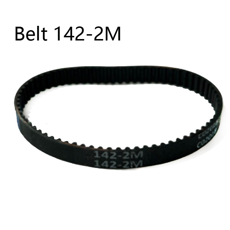 HTD 2M Closed Loop Rubber Timing Belt length 142mm Drive Toothed Belt 2M-142 Used for floor cleaning robots and vacuum cleaners