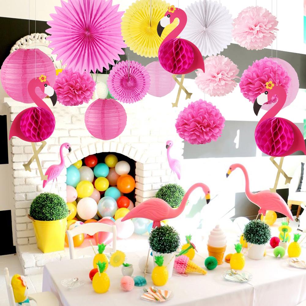 Hawaii krans kunstige blomster hawaii fest indretning hawaiian blomst halskæde blomsterkrans flamingo fest indretning hawaii garlan