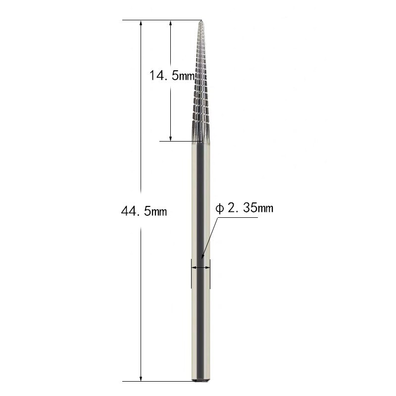 Extractor cónico superafilado de callos, broca de uñas, cortador de fresado, reemplaza el empujador de uñas para máquina eléctrica de uñas, herramientas