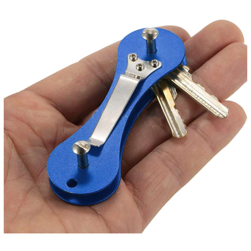 Aluminum Smart Key Holder Organizer Clip Folder Keychain Pocket Tool