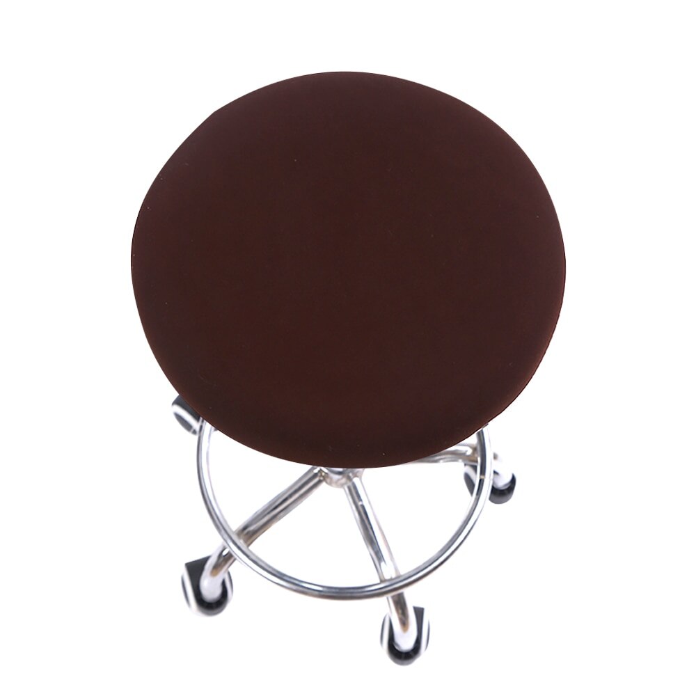 Ronde Stoel Cover Barkruk Cover Elastische Seat Cover Stoel Protector Effen Kleur Thuis Stoel Hoes Spandex: 13