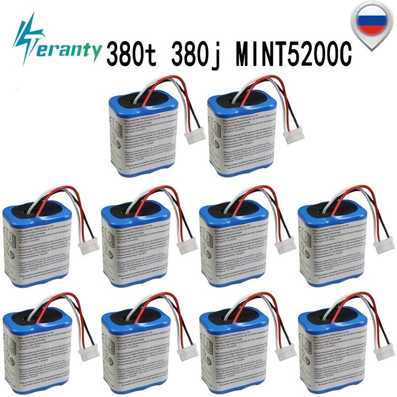 Original 7,2 V 2500mAh Batterie für iRobot Roomba Braava 380 380T Minze 5200c Ni-Mh 2500mAh 2.5Ah 7,2 v akku 1Stck