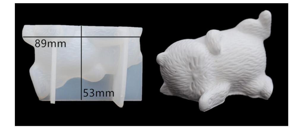 3D Cats Silicone Molds DIY Epoxy Resin Animal Decorations Resin Craft Jewelry Accessoreis Cute Cat Desktop Layout Mold: 1