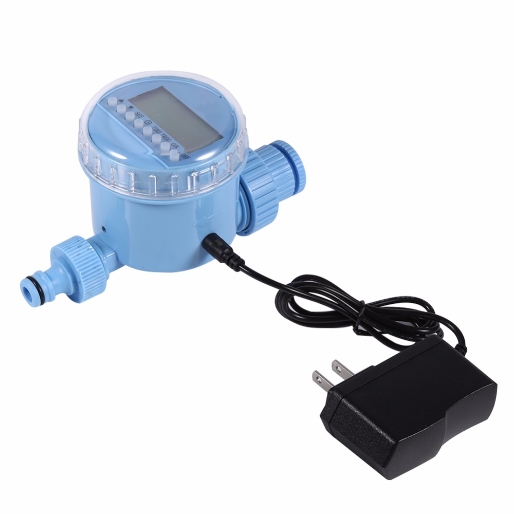 1x AC Garden Auto Water Saving Irrigation Controller LCD Digital Watering Timer US Plug