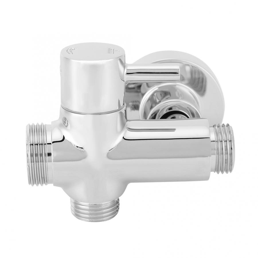 Shower Diverter Valve G1/2" Wall Mounted Bathroom Shower Head Diverter Separator with Base Accessories