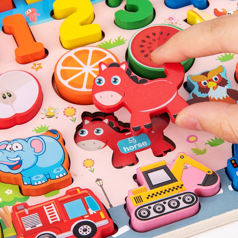 Børns digitale puslespil legetøj tidlig uddannelse puslespil intelligens udvikling 1-3 år gammel baby hjerne vokse op legetøj dreng
