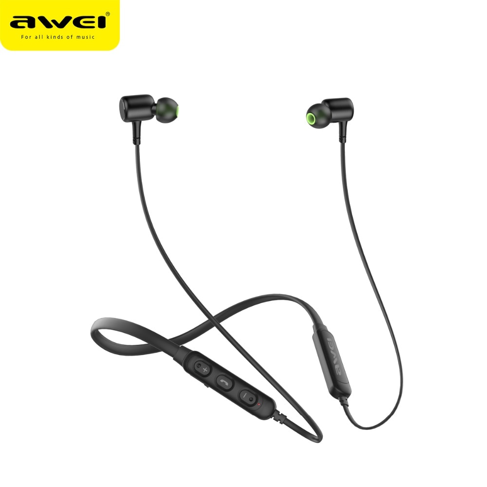 AWEI G30BL Neckband Bluetooth Headphone Magnetic Bluetooth Earphone Sport with mic Stereo Wireless Headset for phone Earbuds