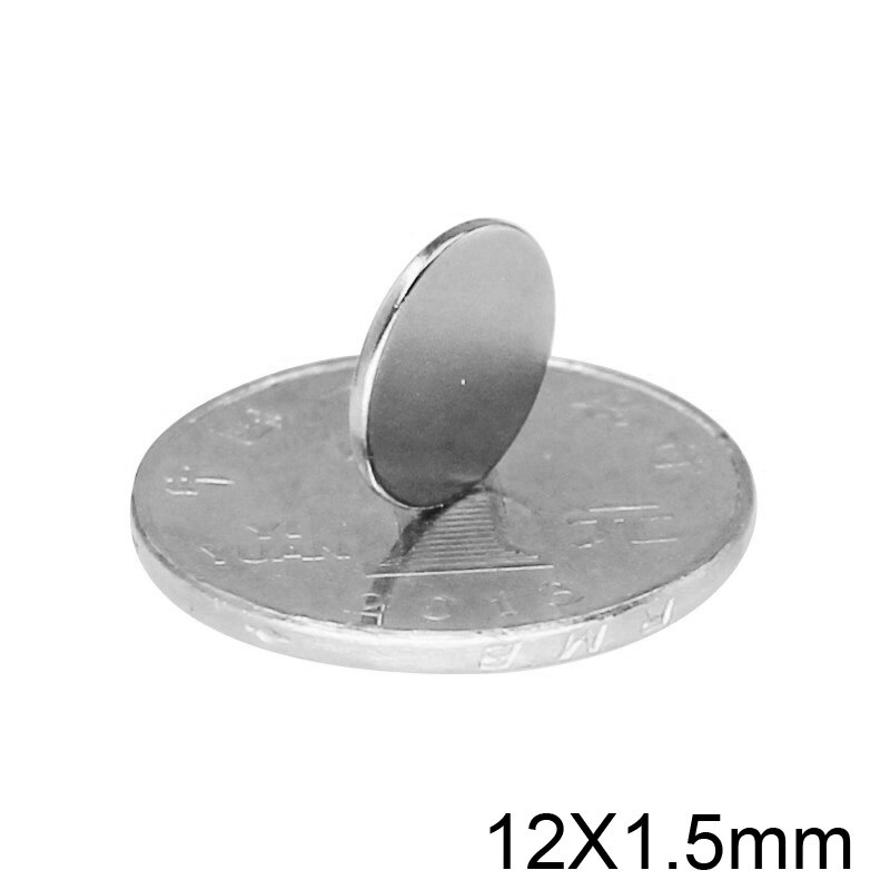 20/50/100/200/300 stk 12 x 1.5mm tynde neodymmagnet 12 mmx 1.5mm runde kraftige magneter 12 x 1.5 sjældne jordarters magneter diameter 12*1.5