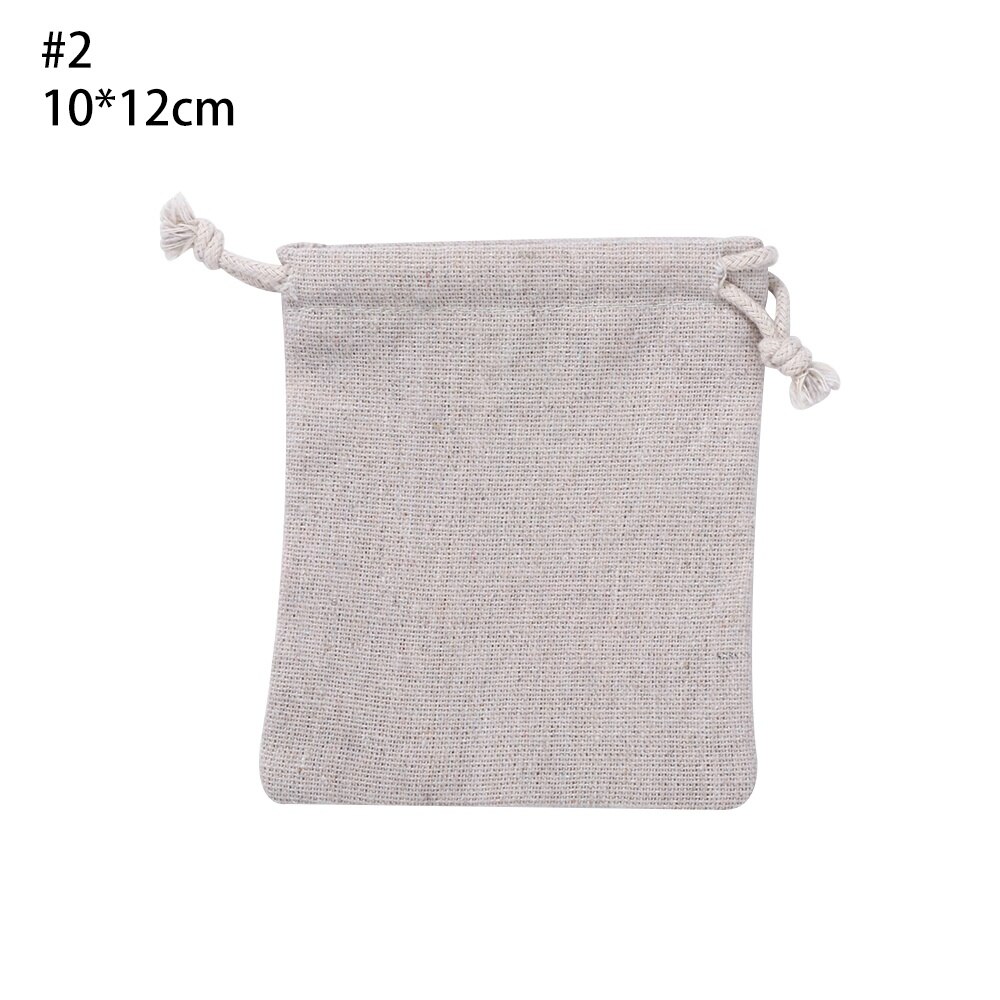 1 Pc Handgemaakte Katoen Opslag Pakket Tas Koord Bags Doos Verpakking Bags Bruiloft Snoep Doos Chocolade Tassen: 10x12cm