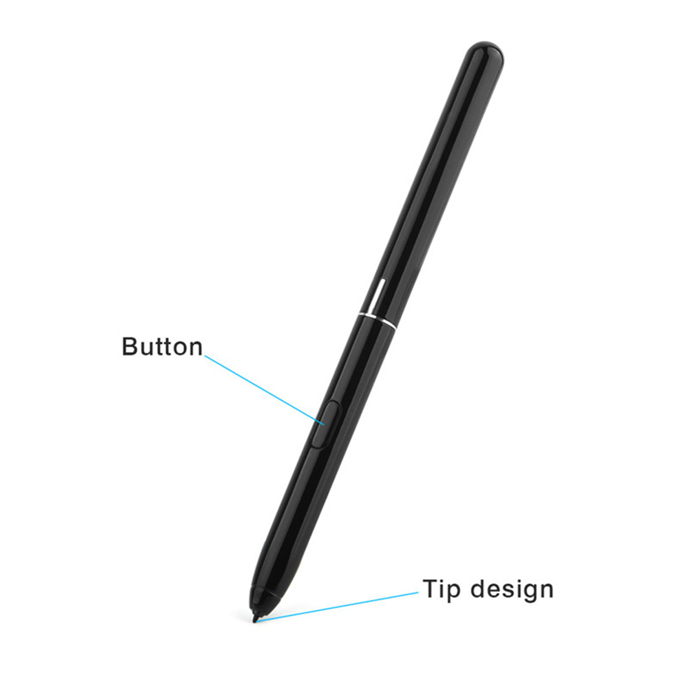 Bolígrafo S con botón para Samsung Galaxy Tab S4 SM T830 T835, Stylus activo, pantalla táctil capacitiva, lápiz inteligente de dibujo, blanco y negro