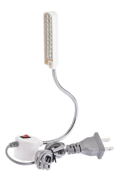30 LED Portable Sewing Machine Light LED Light Magnetic Mounting Base Gooseneck Lamp for All Sewing Machine Lighting: USA plug