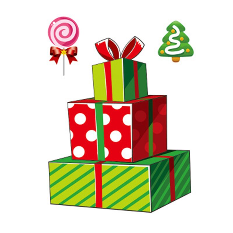Christmas Window Stickers Christmas Decorations Window Clings DIY Cartoon Sticker Kids Xmas E2S