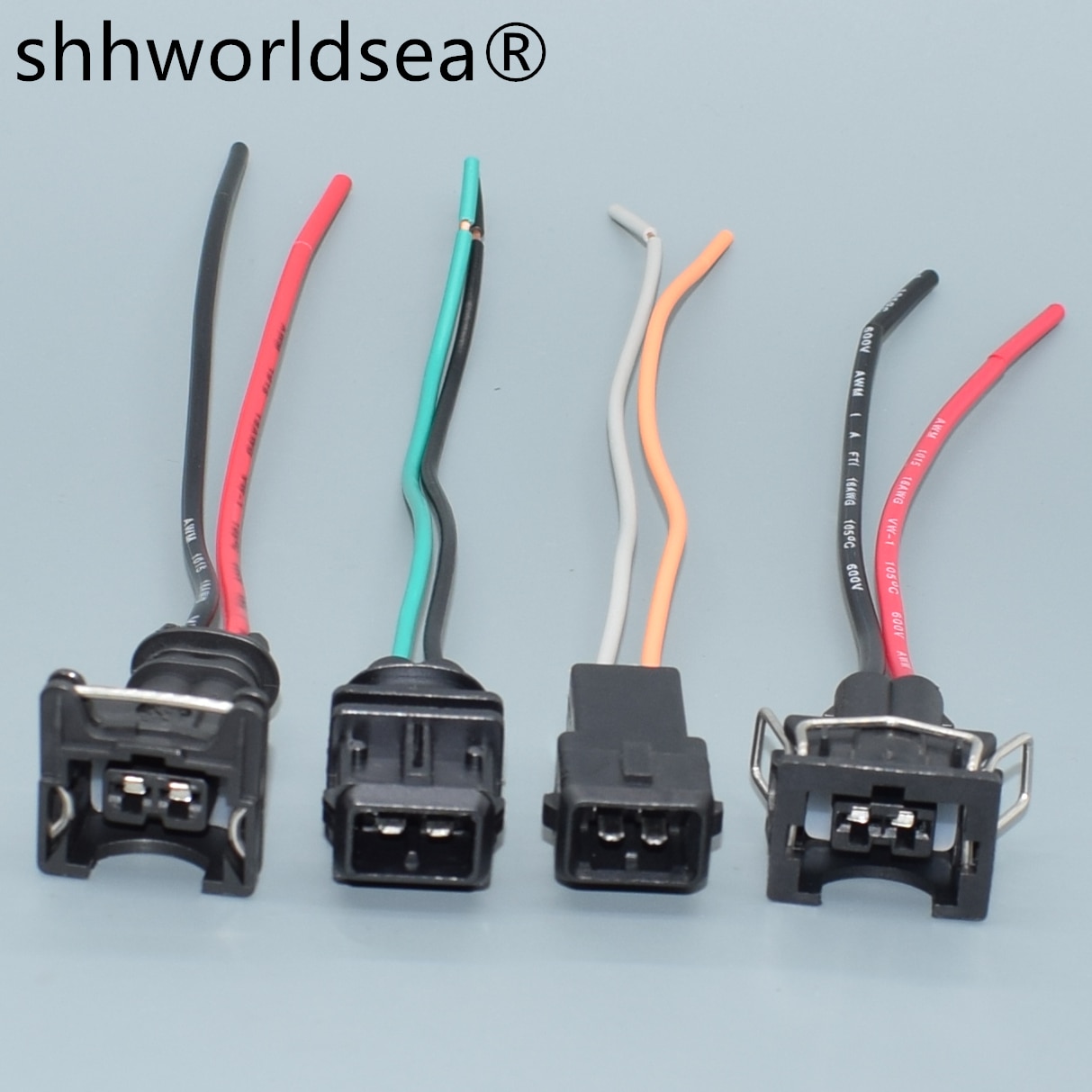 shhworldsea 3.5mm Junior Power Timer 2 pin sealed fuel injector EV1 connector Ignition Coil Plug 282189-1 829441-1 037 906 240