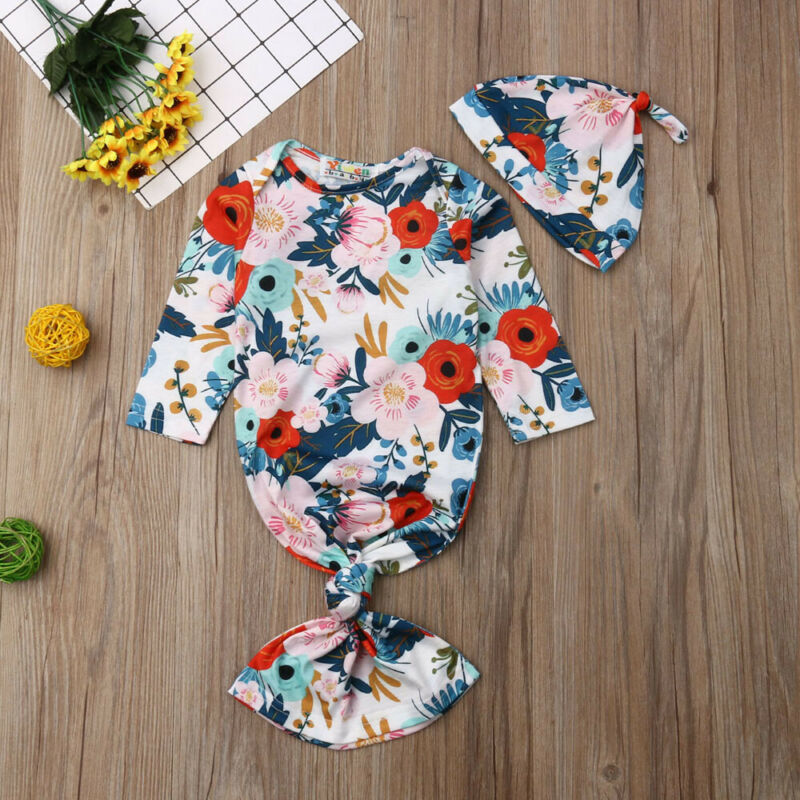 2 uds, nuevas mantas de muselina para bebés, niños recién nacidos, hotografía Floral, manga larga, cuello redondo, manta para dormir, ropa de cama, toalla