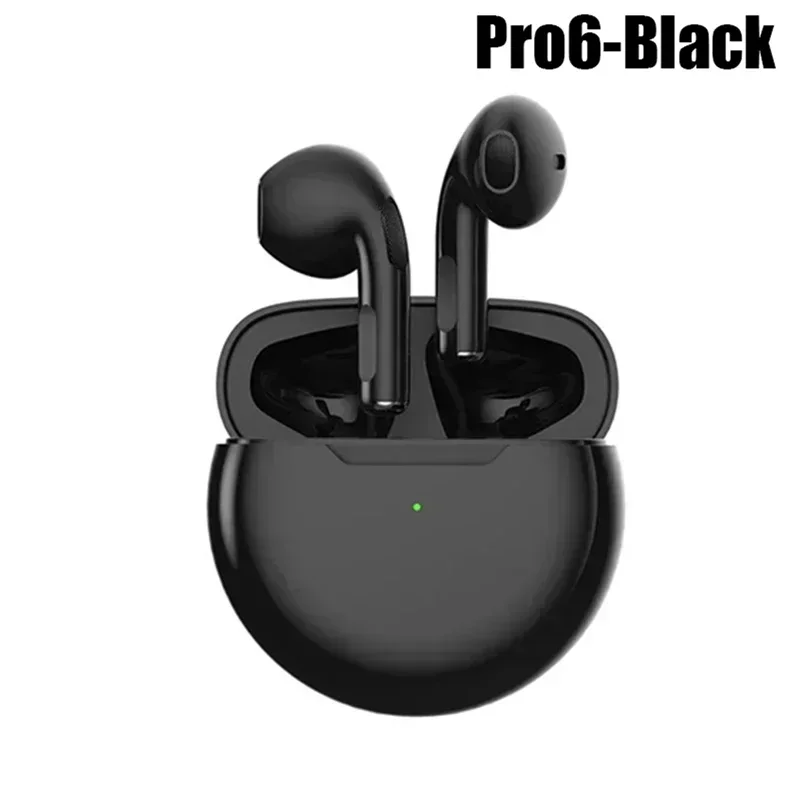 Profi 6 TWS Bluetooth-Kopfhörer für iPhone, kabelloses Bluetooth-Headset, Ohrhörer mit Geräuschunterdrückung und Mikrofon, Profi6 kabellose Kopfhörer: Weiß