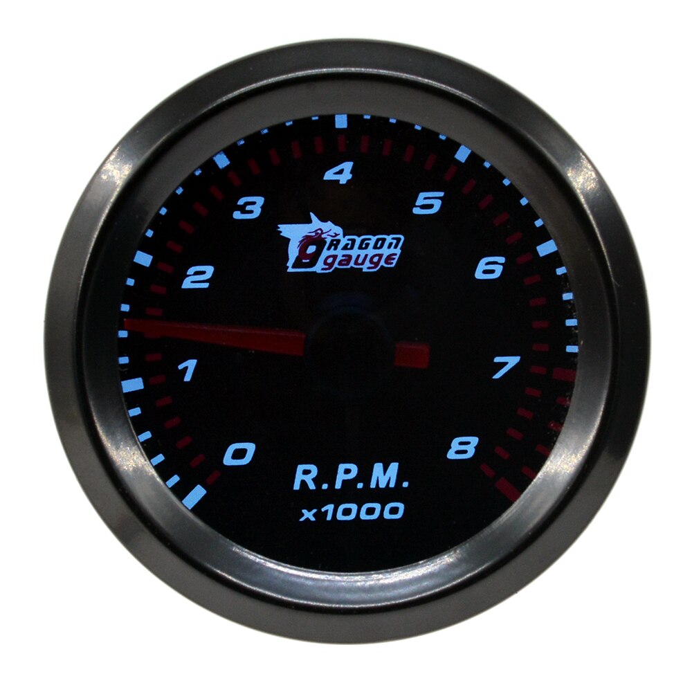 Dragong 52mm Auto Car Boost Trubin Vacuum Water Temp Oil Temperature Oil Pressure Volt Gauge Tachometer RPM Meter