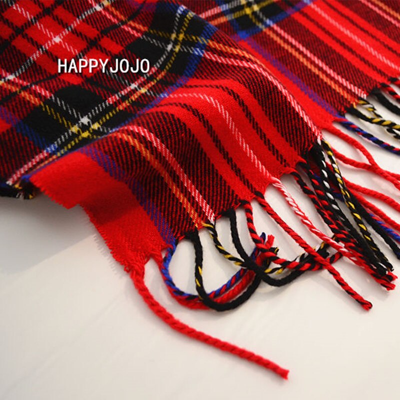 Foulard à carreaux rouge classique pour enfants, petit châle et étroit, pour femmes et garçons, à la