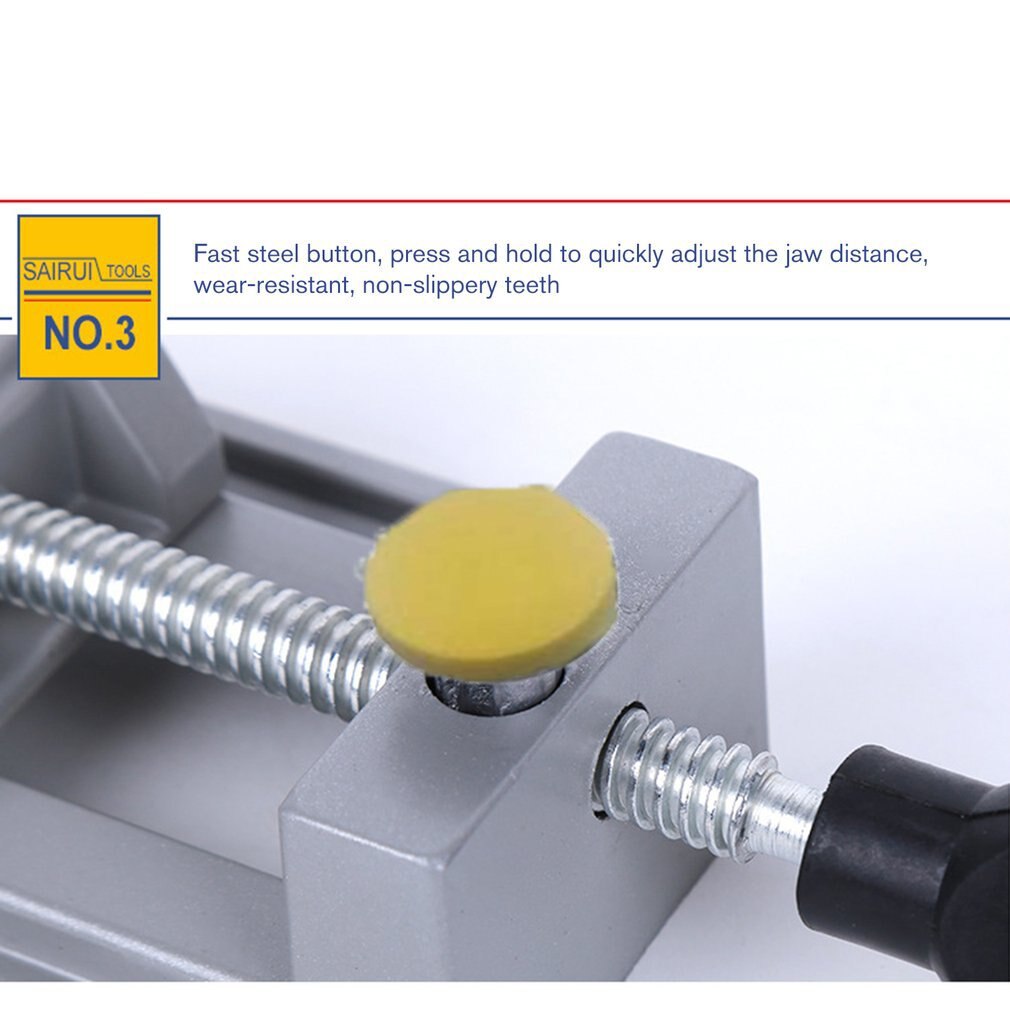 Mini Multifunctional Working Table Drill Milling Machine Parallel-jaw Vice Drill Bench Clamp Vice Worktable For Woodworking