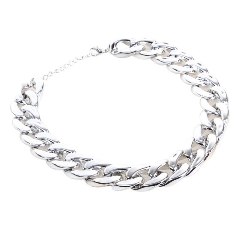 Lien cubain épais chaîne dorée chien chat animaux collier de sécurité collier pour animaux de compagnie pour Pit Bull, dogue, bouledogue, grandes races: QH