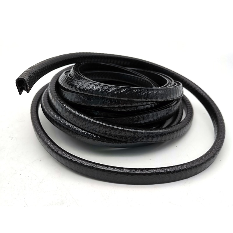 4.5M U-Stijl Auto Seal Strip Deur Rand Pinchweld Trim Stalen Insert Rubber