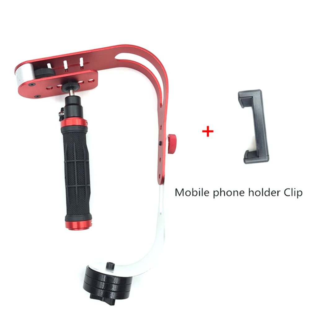 Liga de alumínio mini handheld câmera digital estabilizador vídeo steadicam móvel dslr 5dii movimento dv steadycam para gopro com clipe