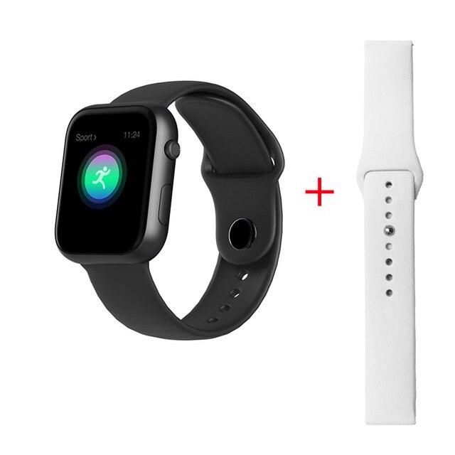 696 sx16 slimme horloges voor mannen, voor apple watch, hartslagmeter, bloeddrukmeter, zuurstofmeter, fitnessmeter,  ip67 waterdichte slimme armbanden: B voeg witte band toe