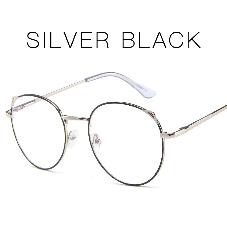 Round Metal Thin Frame Glasses Clear Lens Vintage Student Eyeglasses Kids Girls 242-001