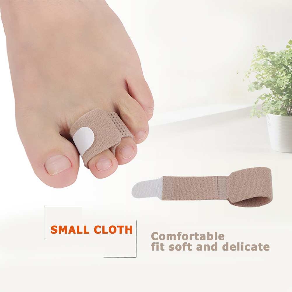 1Pc Teen Finger Separator Bandage Stof Hallux Valgus Voetverzorging Corrector Wraps Voet Hallux Valgus Correctie Stof Wraps Doek
