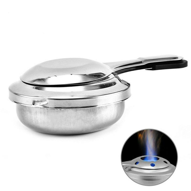 Alcohol Stove Set Outdoor Picnic Camping Stainless Steel Portable Alcohol Stove Fuel Furnace With Handle