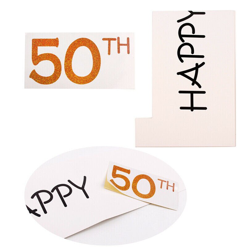 40th Photo Booth Frame Props 21th 30th 50th 60th Year PhotoBooth Props Anniversary Birthday Party Decorations Adult
