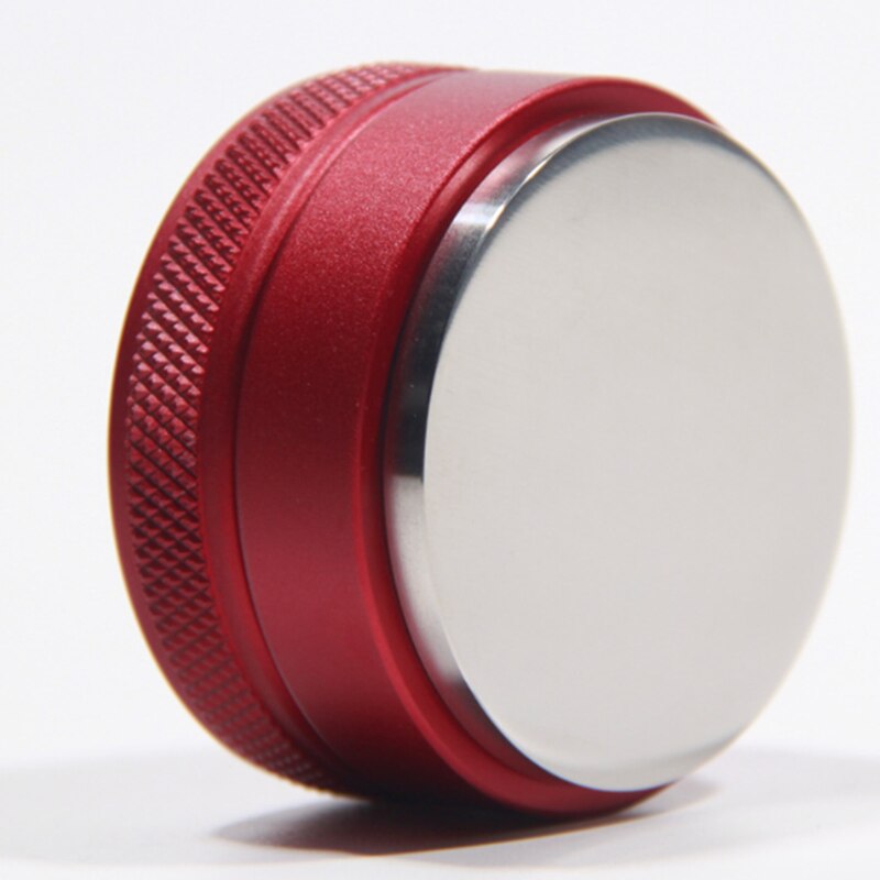 Stainless Steel Powder Press Coffee Dispenser Powder Press Hammer Flat Powder Kitchen Coffee Bean Press Tool: red