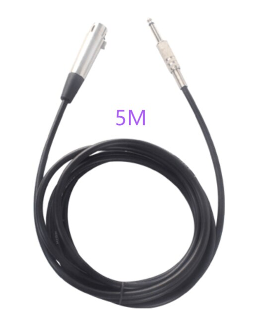 wired microphone wire microphone wire 6.35- male head, pure copper core Teaching home KVT wired microphone: White