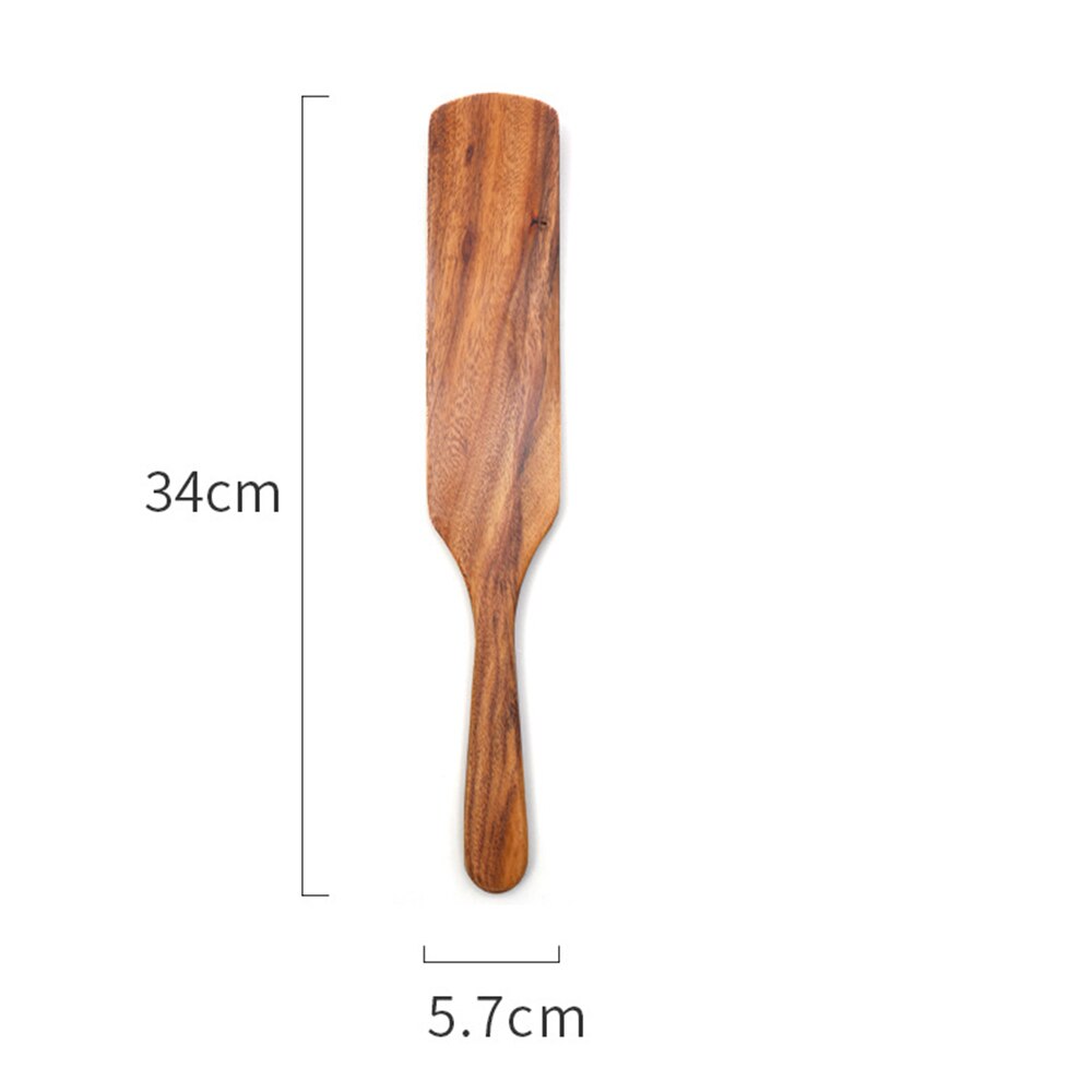 Teak Natürliche Holz Kochgeschirr Küche Utensilien Kochen Werkzeuge setzt Geschirr Geschirr Geschirr Löffel Schaufel Sieb Holz Bausatz: Gold