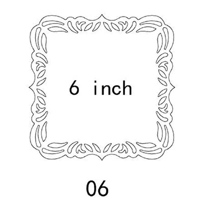 6 inch Fancy border punch DIY hand book making tool Card large embossers punching Lace embossing device Children Art supplies: KM-8710-06