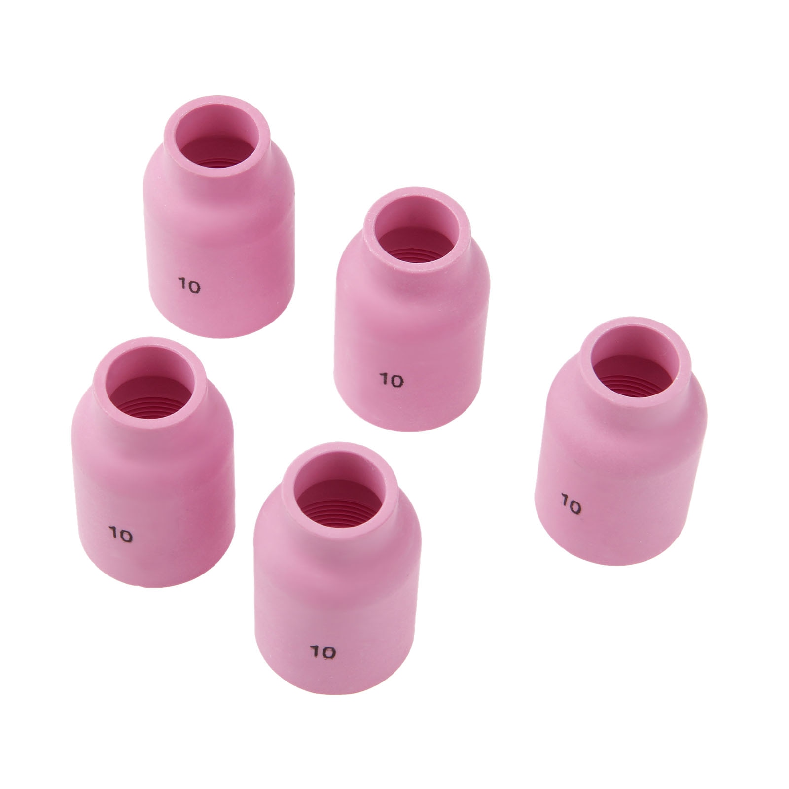 DRELD-buse à gaz en alumine de soudage, 5 pièces, 53N88 10 #, adaptée à la torche de soudage TIG PTA DB SR WP 9/17/18/20/26 séries 5-pk