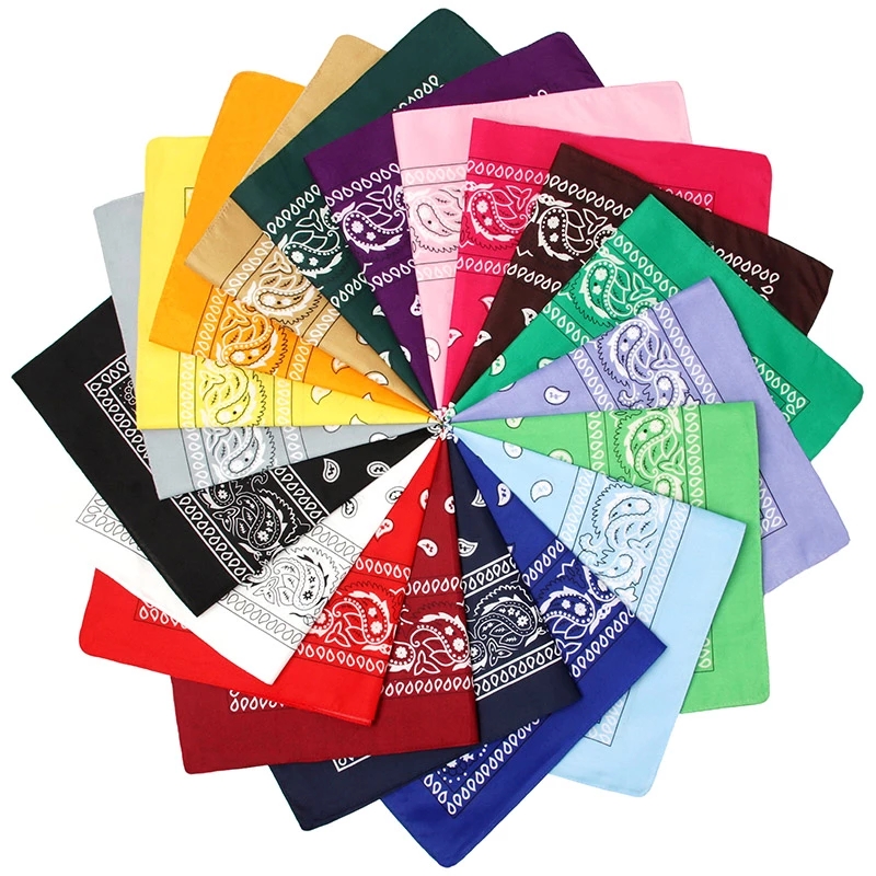Unisex Mannen Vrouwen Bandana Haarband Cowboy Heren Biker Sport Hoofddeksels Pols Hairwrap Paisley Hoofd Wrap Vierkante Sjaal