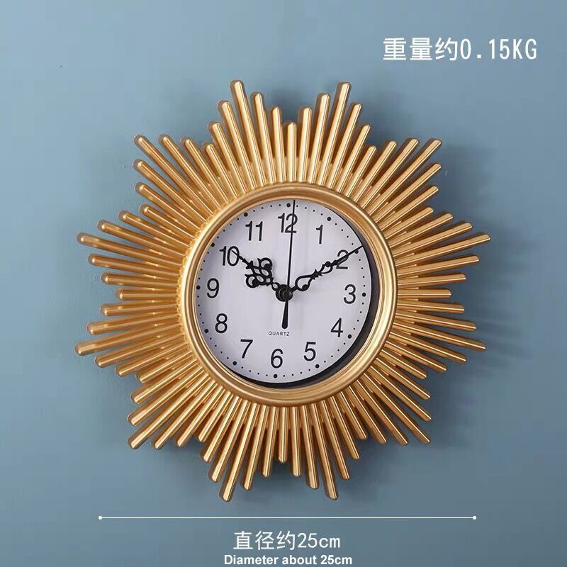 3D wall clock modern Sun Art Decorative Dome Round Watch Bell clocks home decor birthday: 2