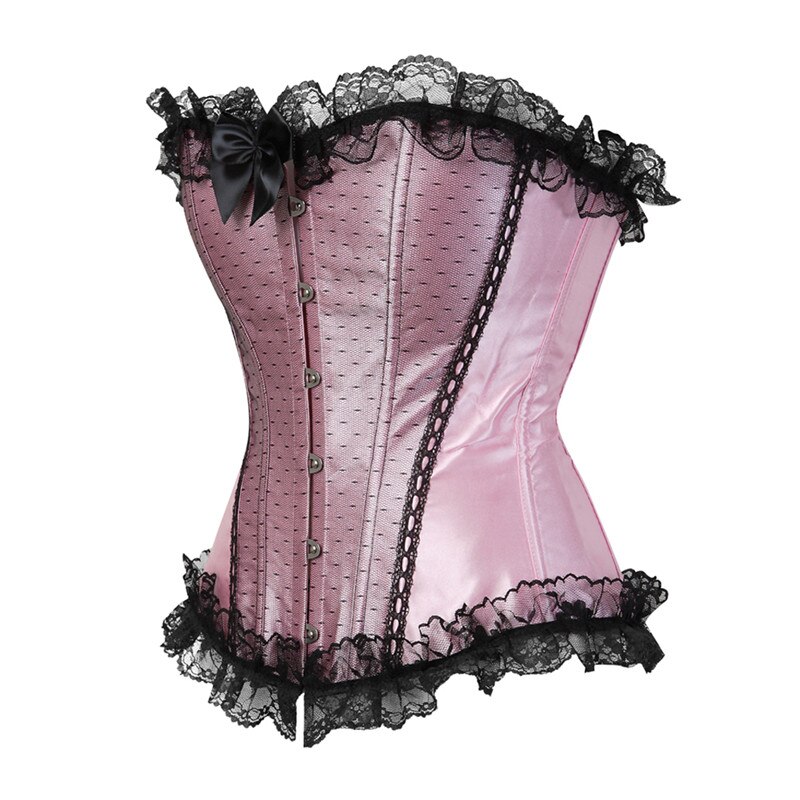 Vrouwen Plus Size Gothic Lingerie Satijn Lace Up
