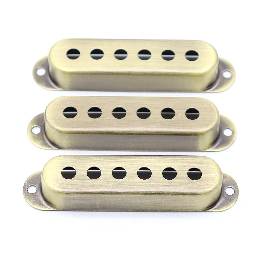 Couvercle de micro pour guitare électrique en laiton, 3 pièces, 48mm/50mm/52mm, accessoires de guitare ST SQ: 3pcBronze 48 50 52mm