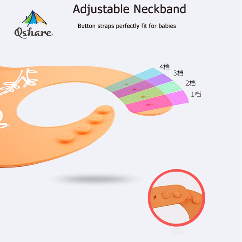 Babadores do bebê babadores de silicone macio à prova dwaterproof água saliva pingando babadores infantis para bebês crianças ferramentas de alimentação do miúdo babadores avental
